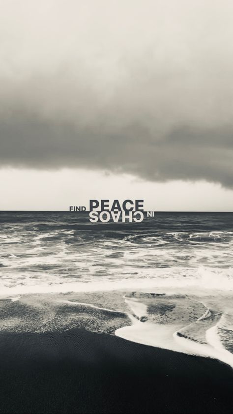 Peace quote Peace Over Chaos, Peace In Chaos, Chaos Quotes, Chaos Aesthetic, Peace Aesthetic, Peace And Chaos, Wallpaper 2022, Peace Quote, Random Wallpaper