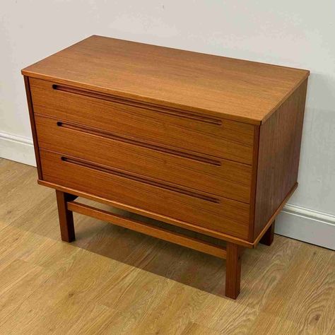 Buy Retro 1960s tall teak chest of drawers by Symbol furniture from Mark Parrish Mid Century Modern Furniture, Midcentury Design. Mid Century Chest Of Drawers, Chest Of Drawers Design, Modern Chests, Modern Website Design, Mcm Furniture, Midcentury Design, Drawer Design, Modern Website, Mid Century Modern Furniture