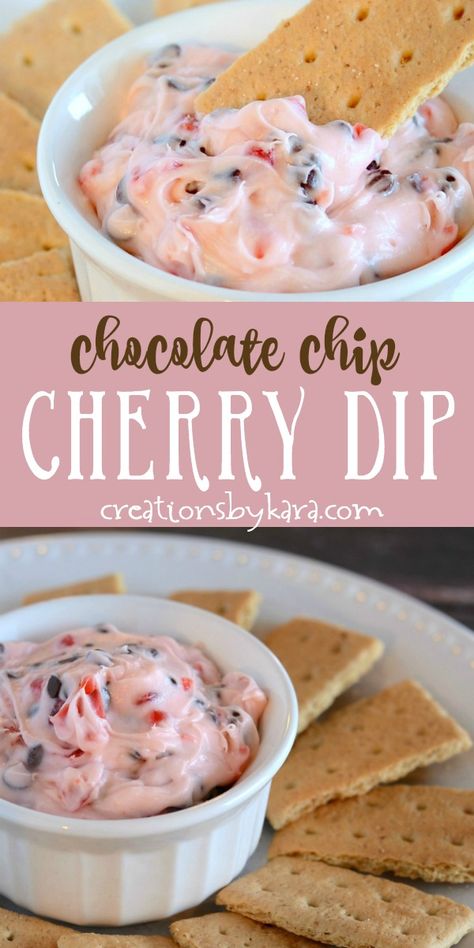 Campground Recipes, Party Food Dips, Cookie Dips, Cheesecake Dips, Cherry Cheesecake Dip Recipe, Cookie Dippers, Cherry Dip, Party Munchies, Cherry Cheesecake Dip