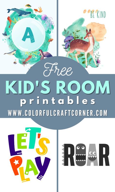 Do you need some instant wall art for your children's room? Grab our free printable wall art sets to decorate their playroom or bedroom. #freeprintableart #kidsroomwallart #kidsroomprintables Free Princess Printables Wall Art, Free Printable Wall Art For Kids Boys, Playroom Signs Diy, Playroom Printables Free Wall Art, Reading Corner Posters Free Printable, Playroom Posters Free Printables, Kids Room Wall Art Free Printables, Kid Printables Art, Free Printable Nursery Wall Art