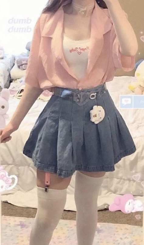 Kawaii Outfits, Kawaii Fashion Outfits, Kawaii Clothes, Kawaii Fashion, Soft Girl, Aesthetic Clothes, Cute Clothes, A Girl, Books Wattpad