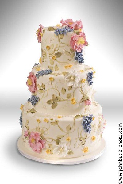 600x600 1237896469269-cake3 Rodjendanske Torte, Cake With Flowers, Tiered Cake, Painted Cakes, Unique Cakes, Special Cake, Beautiful Wedding Cakes, Gorgeous Cakes, Floral Cake