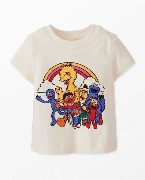 Sesame Street Graphic T-Shirt | Hanna Andersson One Piece Outfits, Girl Shirts, Street Kids, One Piece Outfit, Big Bird, Street Outfit, Hanna Andersson