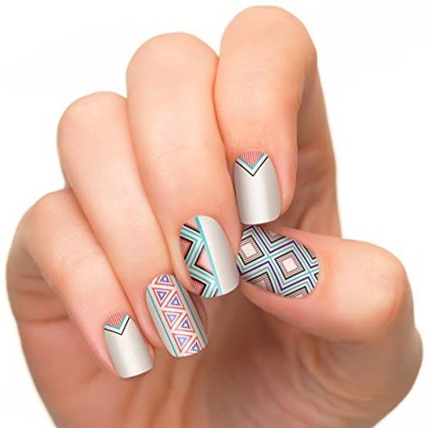 Nail Art New, Unique Nail Designs, Indian Nails, Latest Nail Designs, Stripped Nails, Cheap Nail, Colorful Nail Designs, Design Nail, Manicures Designs