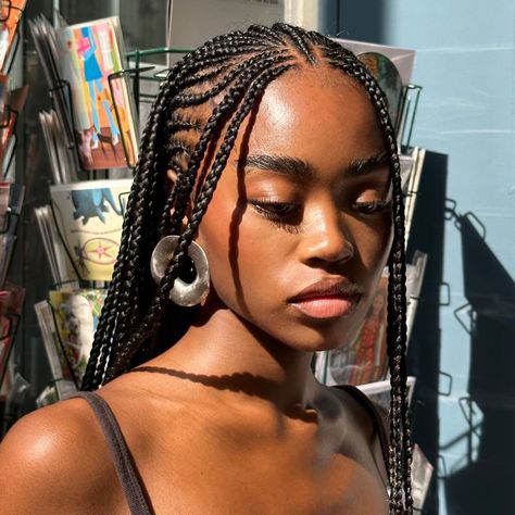 Hair Styles Braids, Braids For Black, Styles Braids, African Hair Braiding Styles, Box Braids Hairstyles For Black Women, Braided Cornrow Hairstyles, Cute Box Braids Hairstyles, Protective Hairstyles Braids, Hairdos For Curly Hair