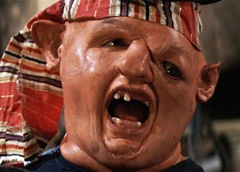 Rae's (Sloth) “Remarkable Transformation” Comments Return To Haunt John Matuszak, Sloth Goonies, Movies Of The 80's, Los Goonies, Beloved Movie, Scary Movie Characters, The Goonies, Turning 30, Health Insurance Coverage