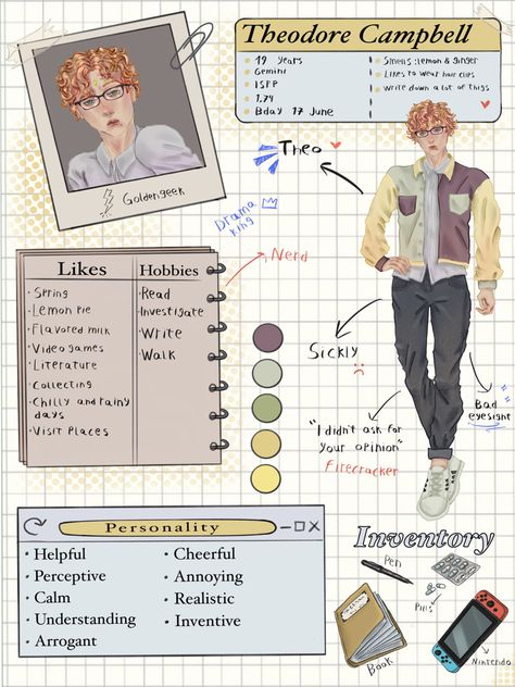 Character Introduction Art, Oc Profile Sheet, Oc Inventory, Meet The Oc, Oc Character Sheet, Meet My Oc, Oc Profile, Reference Things, Oc Sheet