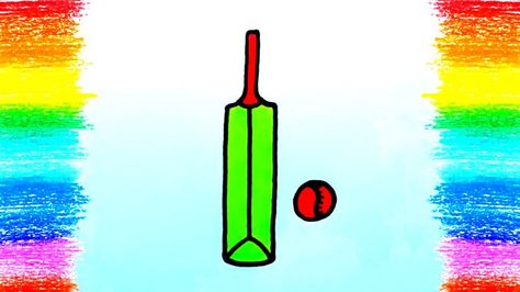 How to draw a Cricket Bat and Ball | Bat ball drawing step by step | Easy drawings for beginners Bat Ball Drawing, Cricket Bat And Ball, Drawing Step By Step Easy, Draw A Bat, Drawings For Beginners, Bat Ball, Bat And Ball, Easy Drawings For Beginners, Ball Drawing