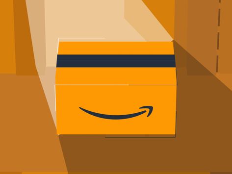 Box Grid by Andrew Nam for Amazon Design on Dribbble Packaging Design Animation, Amazon Motion Graphics, Amazon Poster Design, Box Animation Gif, Gift Box Animation, Box Illustration Design, Grid Motion Graphics, Delivery 3d Illustration, Box Animation