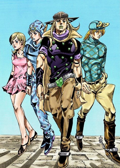 Jojo Bizarro, Steel Ball Run, Jojo Jojo, Johnny Joestar, Japanese Poster Design, Ticket To Ride, Jojo Parts, Ball Run, Jojo's Bizarre Adventure Anime