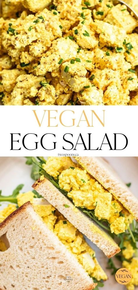 Vegan Egg Salad Recipe, Vegan Egg Salad, Egg Salad Sandwich, Weekend Lunch, Vegan Egg, Resep Salad, Best Meal Prep, Egg Salad Sandwiches, Egg Salad Recipe