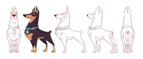 Superhero Concept Art, Superhero Concept, Draw Dogs, Concept Art Character Design, Puppy Dog Pals, Character Turnaround, Animal Caricature, Characters Cartoon, Dog Animation