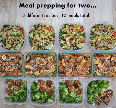 Cheap Meal Prep For Two, Meal Prep For The Week Couples, How To Meal Prep For Two People, Weekly Meal Prep For One Person, Healthy Couple Meal Prep, Cheap Meal Prep For The Week For Two, Meal Prep For Couples Healthy, Meal Prep For 4 People For The Week, Meal Prep For Couples Lunch Ideas