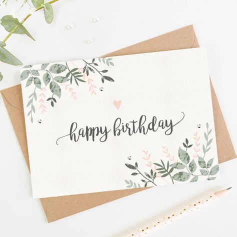 Are you interested in our birthday card? With our birthday card you need look no further. Hadiah Diy, Watercolor Birthday Cards, Birthday Card Drawing, Watercolor Birthday, Bday Cards, 카드 디자인, Birthday Cards For Friends, Pola Sulam, Card Drawing