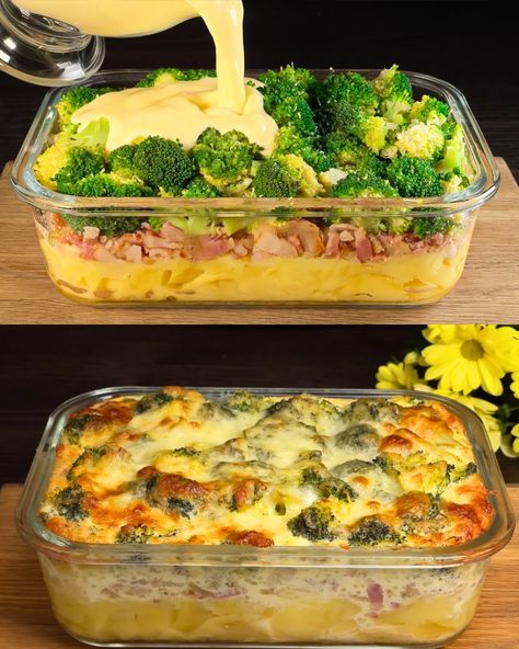 Veggie Casserole Recipes, Broccoli Side Dish, Easy Casserole Dishes, Broccoli Bacon, Bacon Dishes, Bacon Casserole, Vegetable Casserole Recipes, Broccoli Recipes Casserole, Veggie Casserole