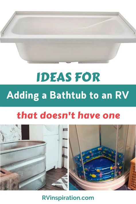 Camper Bathtub, Replace Tub With Shower, Rv Bathtub, Tiny House Bathtub, Bathtub Liners, Inflatable Bathtub, Bathtub Ideas, Rv Inspiration, Camper Bathroom