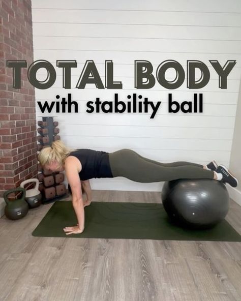 Swiss Ball Exercises, Stability Ball Exercises, Swiss Ball, Stability Ball, Fitness Program, My Live, Total Body Workout, Foam Roller, Workout Apps