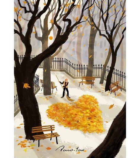 Paco Yao, 동화 삽화, Inspirational Illustration, Autumn Illustration, Anais Nin, Pretty Drawings, Seasons Art, Art Et Illustration, Fall Pictures