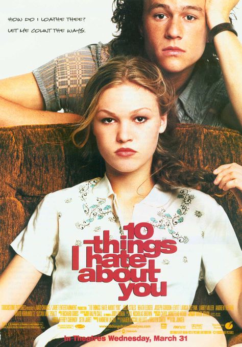 makes the all time favorite list. Laura Bailey, Jennifer Grey, Julia Stiles, 10 Things I Hate About You, Ashley Johnson, Mickey Rourke, Septième Art, Movies Worth Watching, Romantic Films