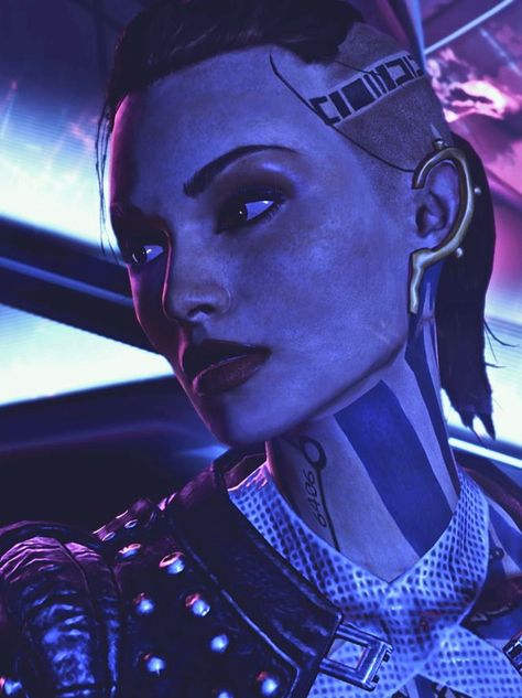 Mass Effect Screenshots, Jack Mass Effect Art, Jack Mass Effect, Mass Effect Jack, Cyberpunk Makeup, Gaming Fanart, Mass Effect Characters, Once Upon A Time Funny, Mass Effect Universe