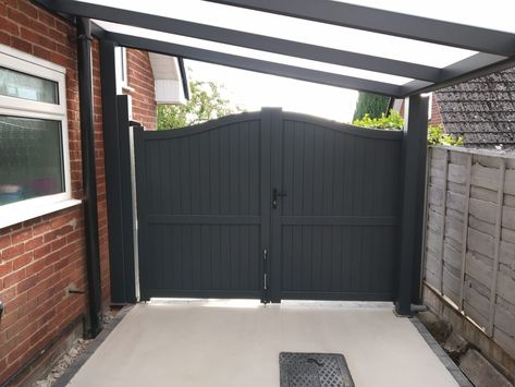 Recent Installation of a new car port and aluminium gate – Henderson Garage Doors Carport With Gate, Gated Carport, Carport Gate Ideas, Car Port Ideas Carport Designs, Carport Fence, Car Port Ideas, Carport Gate, Lean To Carport, Carport Addition