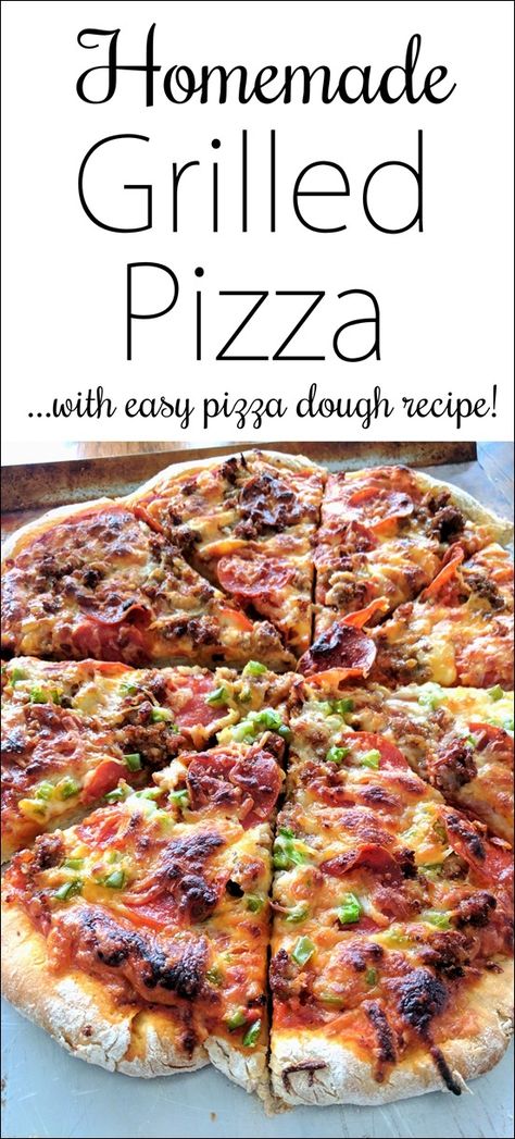 Overnight Pizza Dough, Pizza Topping Ideas, Grilled Pizza Dough, Easy Pizza Dough Recipe, Grilled Pizza Recipes, Pizza Easy, Pizza Aesthetic, Pizza Italian, Pizza Topping