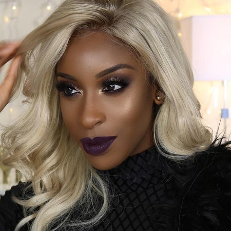 Jackie Aina (@jackieaina) • Instagram photos and videos Makeup Looks Winter, Fancy Dress Wigs, Jackie Aina, Beauty Bakerie, Ideas For Makeup, Winter Instagram, Real Hair Wigs, Blonde Wigs, Black Women Makeup