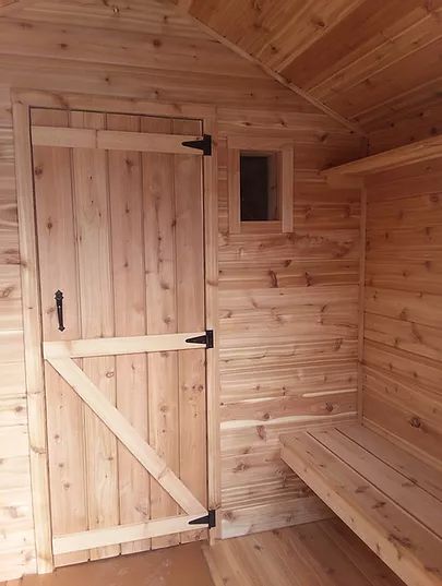 Sauna Door, Backyard Spa, Sauna Benefits, Sauna Design, Duluth Mn, Side Door, Door Design, Garage Doors, Siding