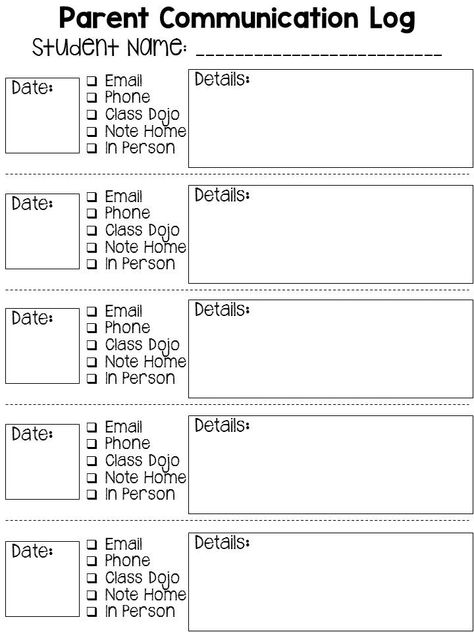 Classroom Corner, Teacher Documentation, Parent Conferences, Parent Teacher Conference Forms, Parent Communication Log, Homework Club, Diverse Family, Parent Teacher Communication, Teacher Info