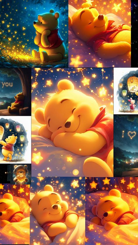 Winnie The Pooh Collage, Winnie The Pooh Cartoon, Winnie The Pooh Pictures, Cute Winnie The Pooh, Disney Collage, Winnie The Pooh Friends, Whatsapp Wallpaper, Take A Screenshot, Halloween Wallpaper Iphone