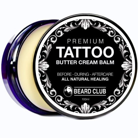 Beard Club – Tattoo Creme Frisches Tattoo – Tattoo Butter Für Tattoo Pflege Und Natural Tattoo Removal, Butter Image, Tattoo Removal Cream, Cream Tattoo, Tattoo Process, Tattoo Cream, Tattoo Skin, Healing Tattoo, Tattoo Care