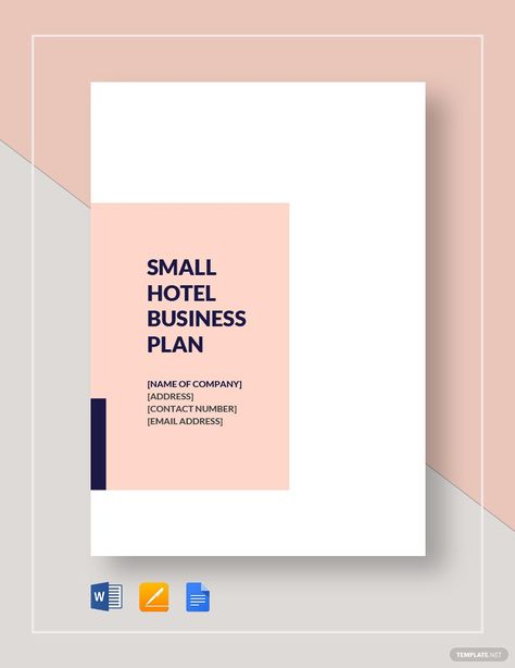 Small Hotel Business Plan Template Hotel Business Plan, Restaurant Business Plan Sample, Business Plan Layout, Financial Templates, Business Plan Template Word, Brand Planning, Small Business Plan Template, Restaurant Business Plan, Personal Financial Statement