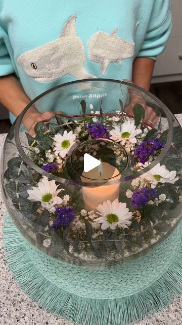 The Shaba Kitchen, Fishbowl Centerpiece, Succulent Theme, Diy Floral Decor, Creative Gift Wraps, Baby Breath, Flower Bowl, Flower Arrangements Diy, Centerpiece Bowl