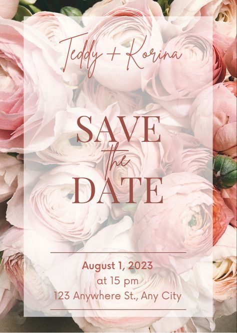 Save The Date Aesthetic, Digital Save The Date Ideas, Save The Date Online, Save The Date Ideas, Date Aesthetic, Digital Save The Date, Date Idea, Floral Save The Dates, Invitation Ideas