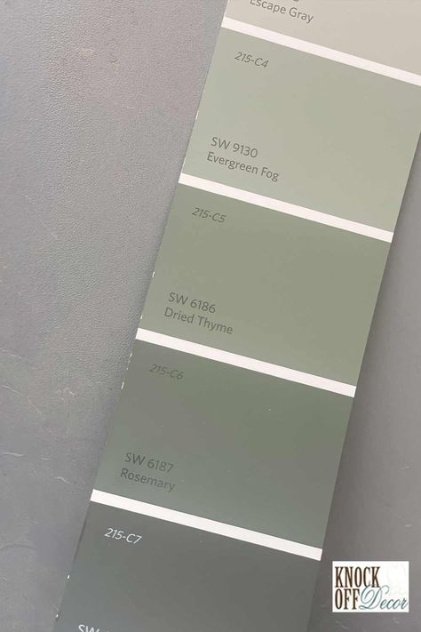 Sw Dried Thyme Vs Rosemary, Sw Rosemary Color Palette, Sw Frosted Fern, Sherwin Williams Rosemary Color Palette, Sw Rosemary Paint, Sw Rosemary Cabinets, Rosemary Sherwin Williams, Sw Rosemary, Rosemary Green