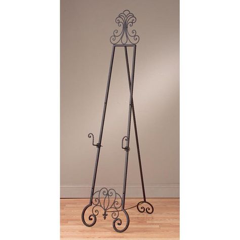 Tripar Mahogany Metal Floor Easel | from hayneedle.com Mahogany Flooring, Floor Easel, Metal Easel, Display Easel, Art Supply Stores, Easels, Metal Floor, Artwork Display, Visual Display