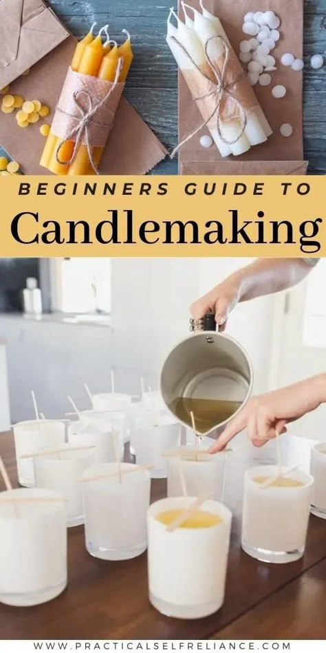 Homemade Candle Recipes, Candle Making For Beginners, Rolled Candles, Candle Making Recipes, Candle Recipes, Homemade Candle, Diy Candles Homemade, Off Grid Homestead, Homemade Scented Candles