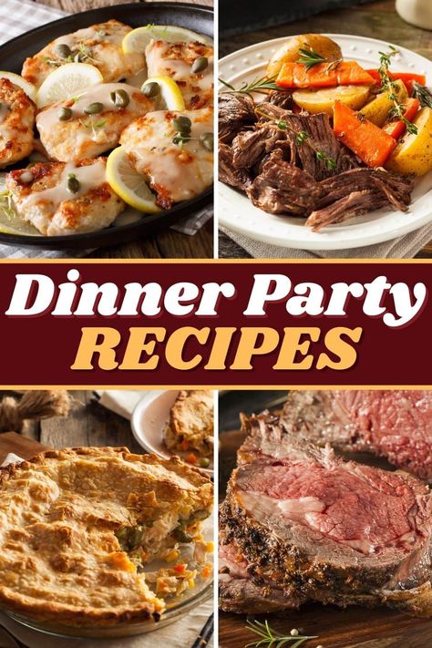 Best Dinner Party Recipes, Dinner Party Entrees, Party Entrees, Easy Dinner Party Recipes, Sweet Potato Ground Beef, Potato Ground Beef, Smoked Chicken Breast, Ground Beef And Cabbage, Greek Dinners