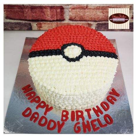 Easy Pokémon Cake, Pokemon Birthday Cake Easy, Pokemon Ball Cake, Homemade Pokemon Cake, Pokemon Ball Birthday Cake, Pokemon Birthday Cake Squirtle, Pokemon Card Birthday Cake, Pokemon Cake Ideas Buttercream, Pokemon Birthday Cake Buttercream