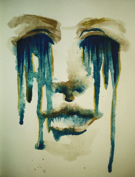 Art Spotlight: Watercolor and Ink Mystique from PeanutToTheButter - Jinxi Boo - Jinxi Boo Emotional Painting, Watercolor Art Paintings, Watercolor Paintings Easy, Eye Painting, Small Canvas Art, Drip Painting, Art Prompts, Hand Art Drawing, Her Eyes