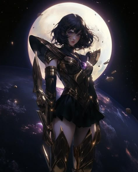 Sailormoon Aesthetics, Moon History, Sailor Moon Outer Senshi, Marvel Eternals, Trippy Cartoon, Outer Senshi, Magic Knight Rayearth, Female Armor, Sailor Moon Aesthetic