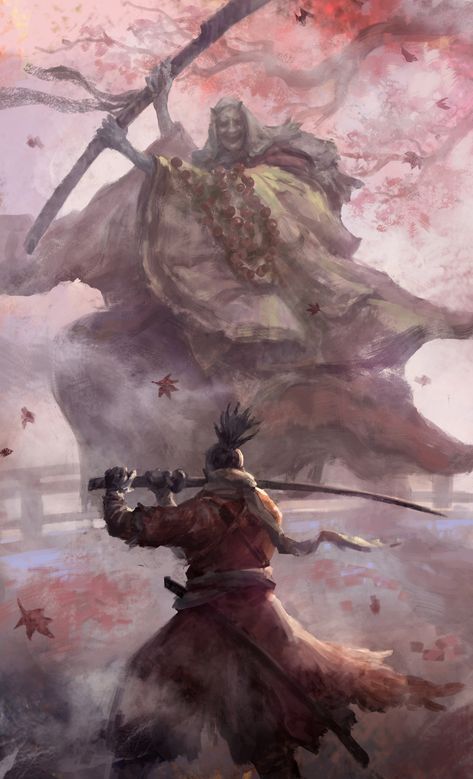 Sekiro Shadows Die Twice, Witcher Wallpaper, Poses Manga, Arte Ninja, Bloodborne Art, Samurai Wallpaper, Samurai Artwork, Ninja Art, Dark Souls Art