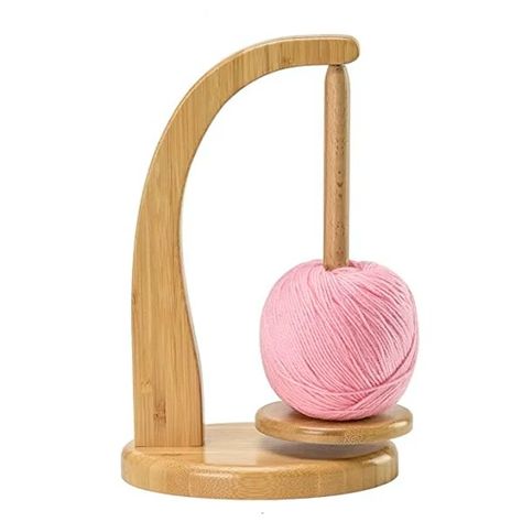 Materials Crochet Yarn Holder, Yarn Spinner, Yarn Organization, Ball Holder, Yarn Holder, Knitting Tools, Wool Balls, Thread Spools, Yarn Ball