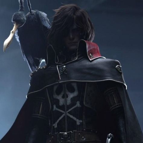 Captain Harlock Space Pirate Harlock Space Pirate, Space Pirate Captain Harlock, Captain Harlock, Pirate Captain, Warrior 2, Conan The Barbarian, Space Pirate, Space Planets, Escape Reality