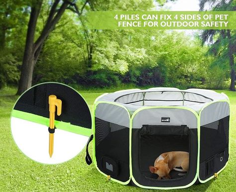 Pecute Parque para Perros Corralito para Perros Portátil Impermeable Recinto Plegable de Juego Entrenamiento para Mascotas, Cachorros, Gatos, Conejos y Pequeño Animales para Dentro o Afuera Pet Fence, Outdoor Storage, Outdoor Storage Box, Amazon Prime, Outdoor Furniture, Outdoor Decor, Electronic Products