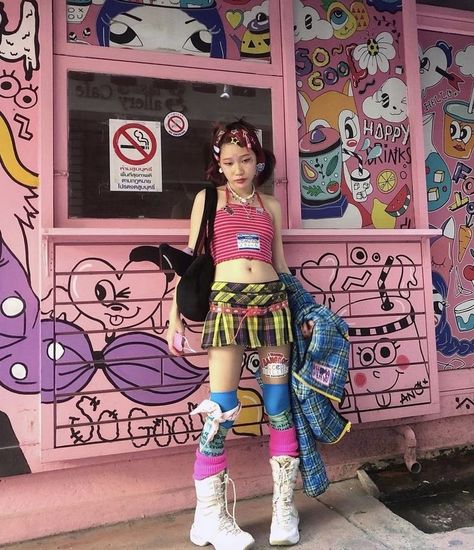 E Girl Fashion, Harajuku Fashion Street, E Girl, Japanese Street Fashion, Drawing Clothes, Looks Chic, 인물 사진, Harajuku Fashion, Character Outfits