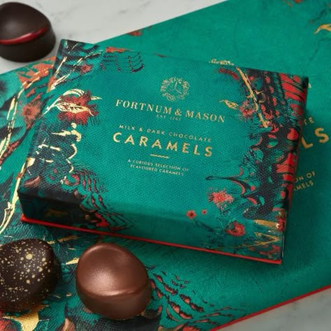 Chocolate Selections & Assortments - Fortnum & Mason Chocolate Pralines, Dark Chocolate Caramel, Chocolate Pairings, Fortnum Mason, How To Roast Hazelnuts, Fortnum And Mason, Chocolate Pecan, Fancy Gifts, Chocolate Packaging