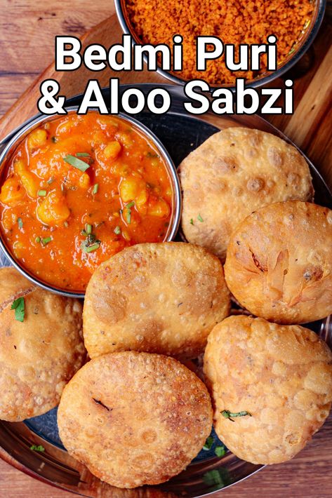 Aaloo Puri Recipe, Bedmi Puri Aloo Recipe, Puri Aloo Sabzi, Bedmi Puri Recipe, Dal Puri Recipe, Aloo Puri Recipe, Aloo Poori Recipe, Puri Recipe Indian, Bedmi Puri