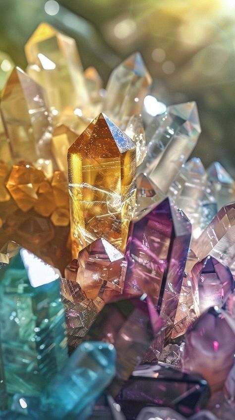 Cristal Aesthetic, Jewel Aesthetic, Gemstones Aesthetic, Crystals And Stones For Beginners, Crystal Background, Crystal Aesthetic, Instagram Graphic, Pinterest Ideas, Solo Exhibition