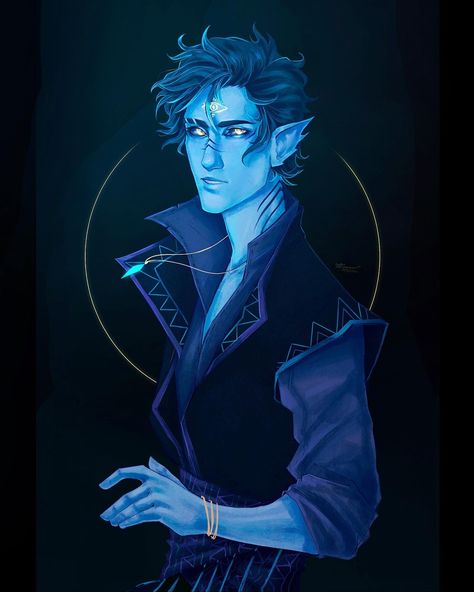 Triton Character Art, Astral Elf Male, Sea Elf Dnd Male, Sea Elf Male, Triton Dnd Male, Spelljammer Characters, Air Genasi Male, Dnd High Elf, Astral Elf Dnd